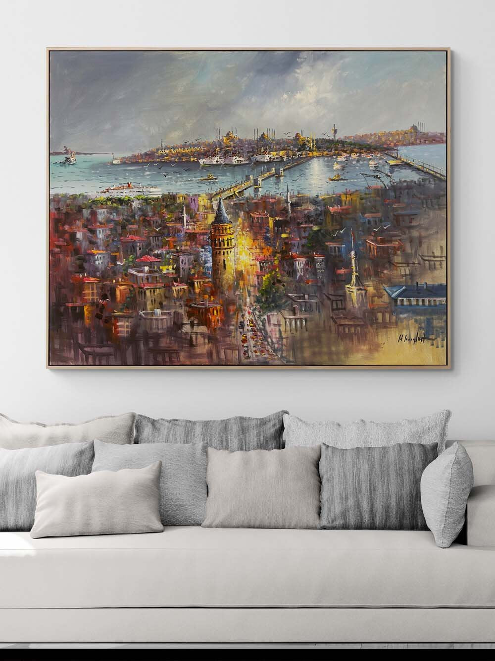 Eski İstanbul’un Ruhuyla Yağlı Boya Tablosu