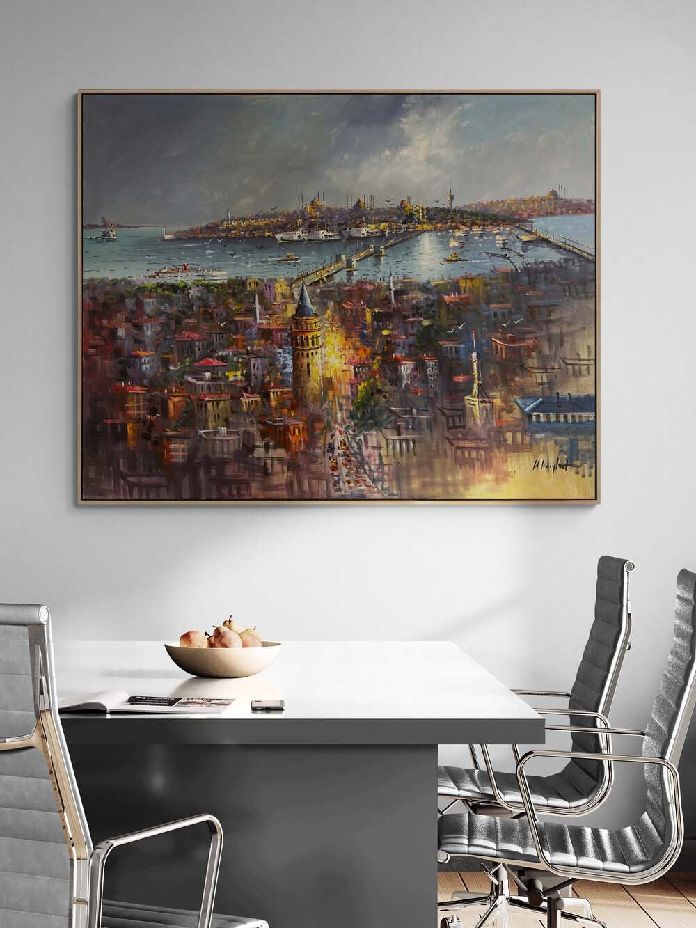 Eski İstanbul’un Ruhuyla Yağlı Boya Tablosu