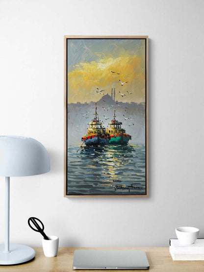 Sisli Boğaz Yağlı Boya Tablosu