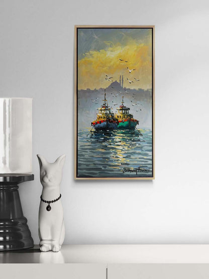 Sisli Boğaz Yağlı Boya Tablosu