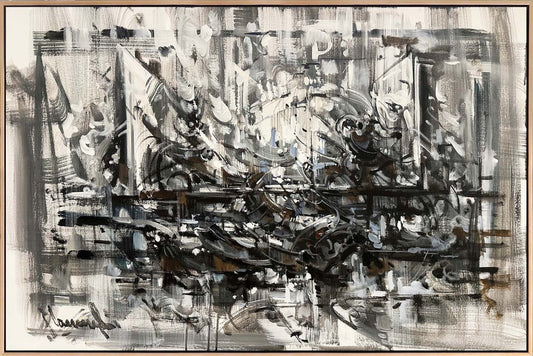 Gizemli Akış Yağlı Boya Tablosu