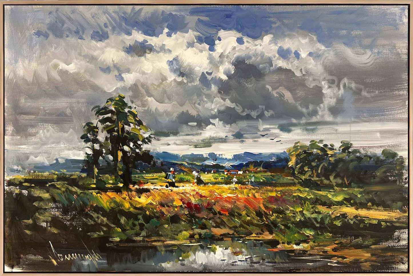 Tarlada Bir Gün Yağlı Boya Tablosu