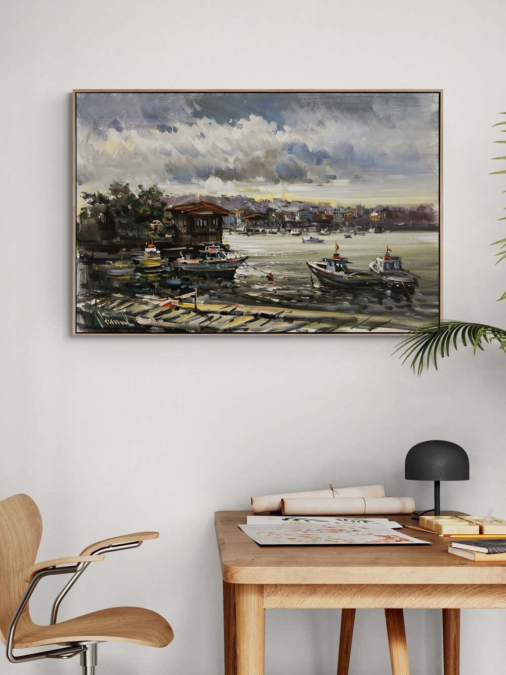 Çengelköy İskelesi Yağlı Boya Tablosu