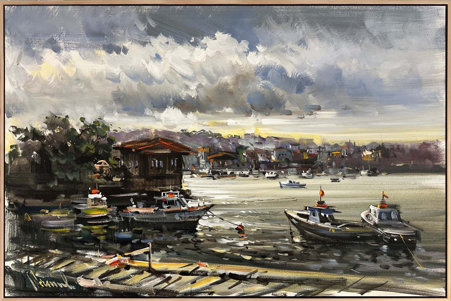 Çengelköy İskelesi Yağlı Boya Tablosu