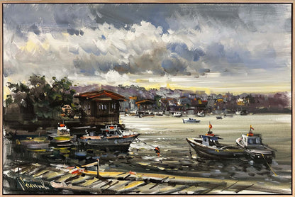 Çengelköy İskelesi Yağlı Boya Tablosu