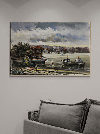 Çengelköy İskelesi Yağlı Boya Tablosu