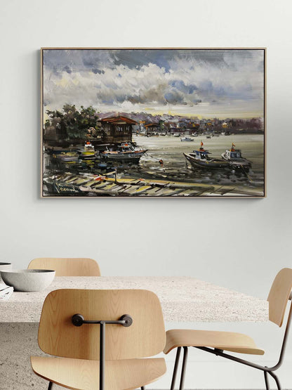 Çengelköy İskelesi Yağlı Boya Tablosu