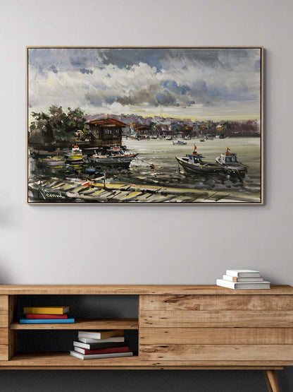 Çengelköy İskelesi Yağlı Boya Tablosu