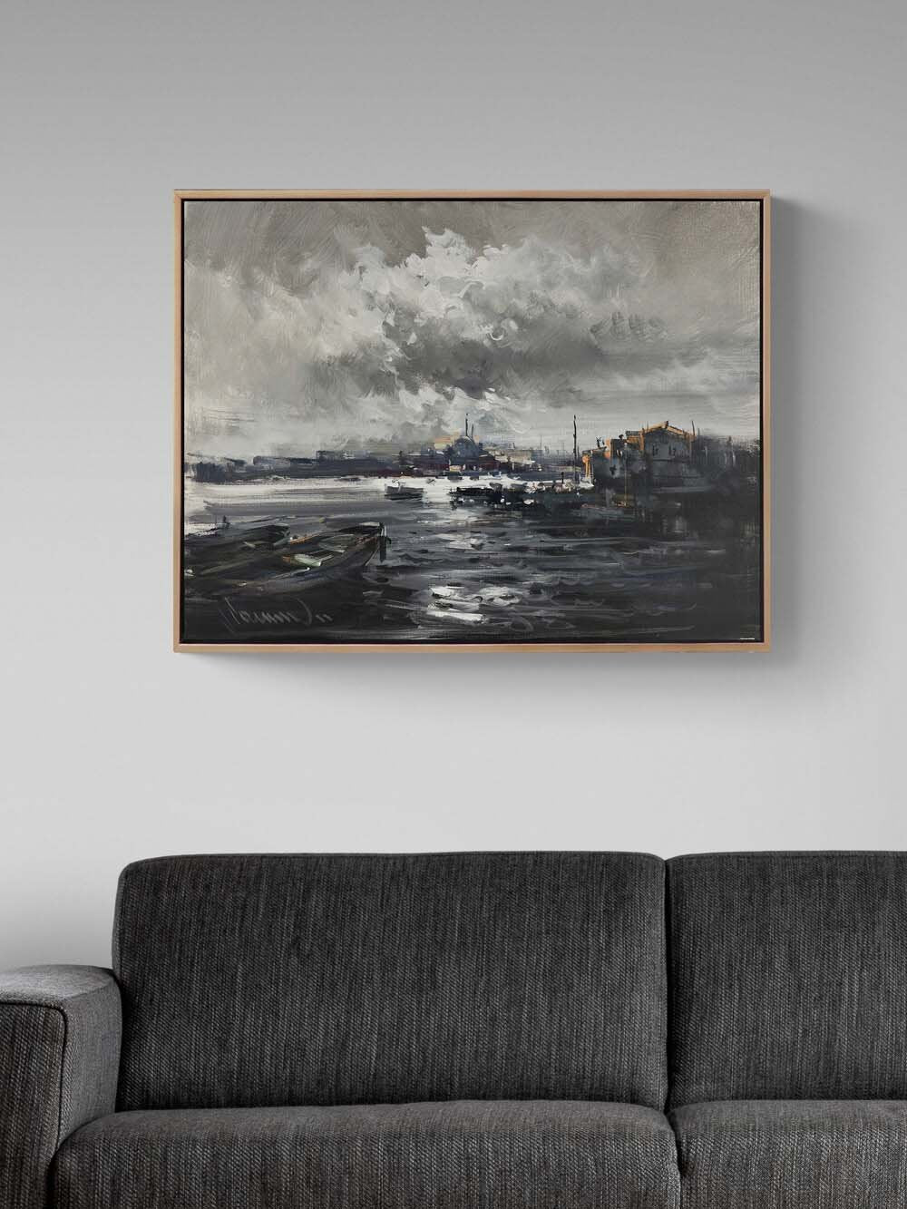 İki Kıtanın Hikayesi Yağlı Boya Tablosu