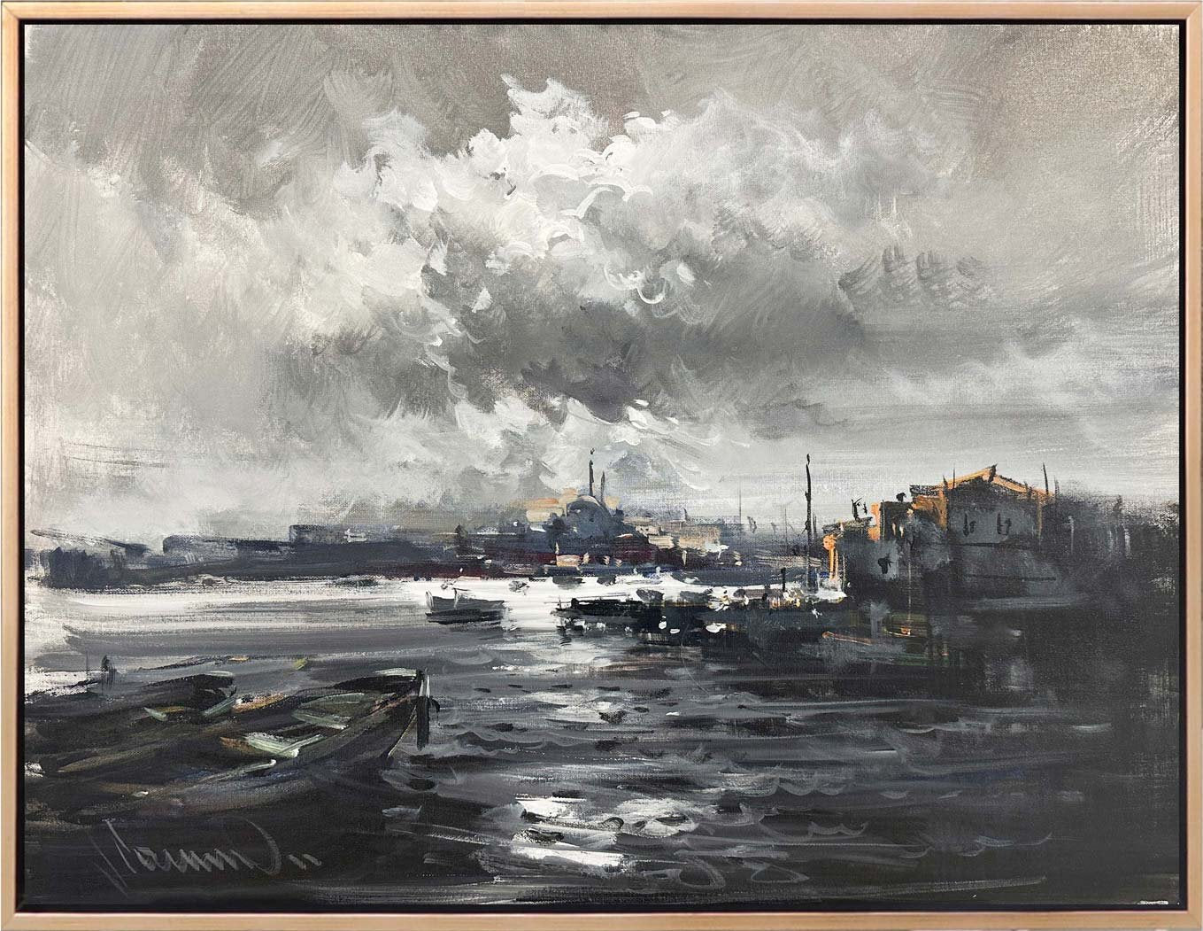 İki Kıtanın Hikayesi Yağlı Boya Tablosu