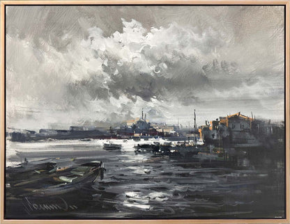 İki Kıtanın Hikayesi Yağlı Boya Tablosu