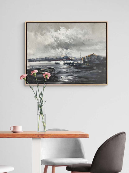 İki Kıtanın Hikayesi Yağlı Boya Tablosu