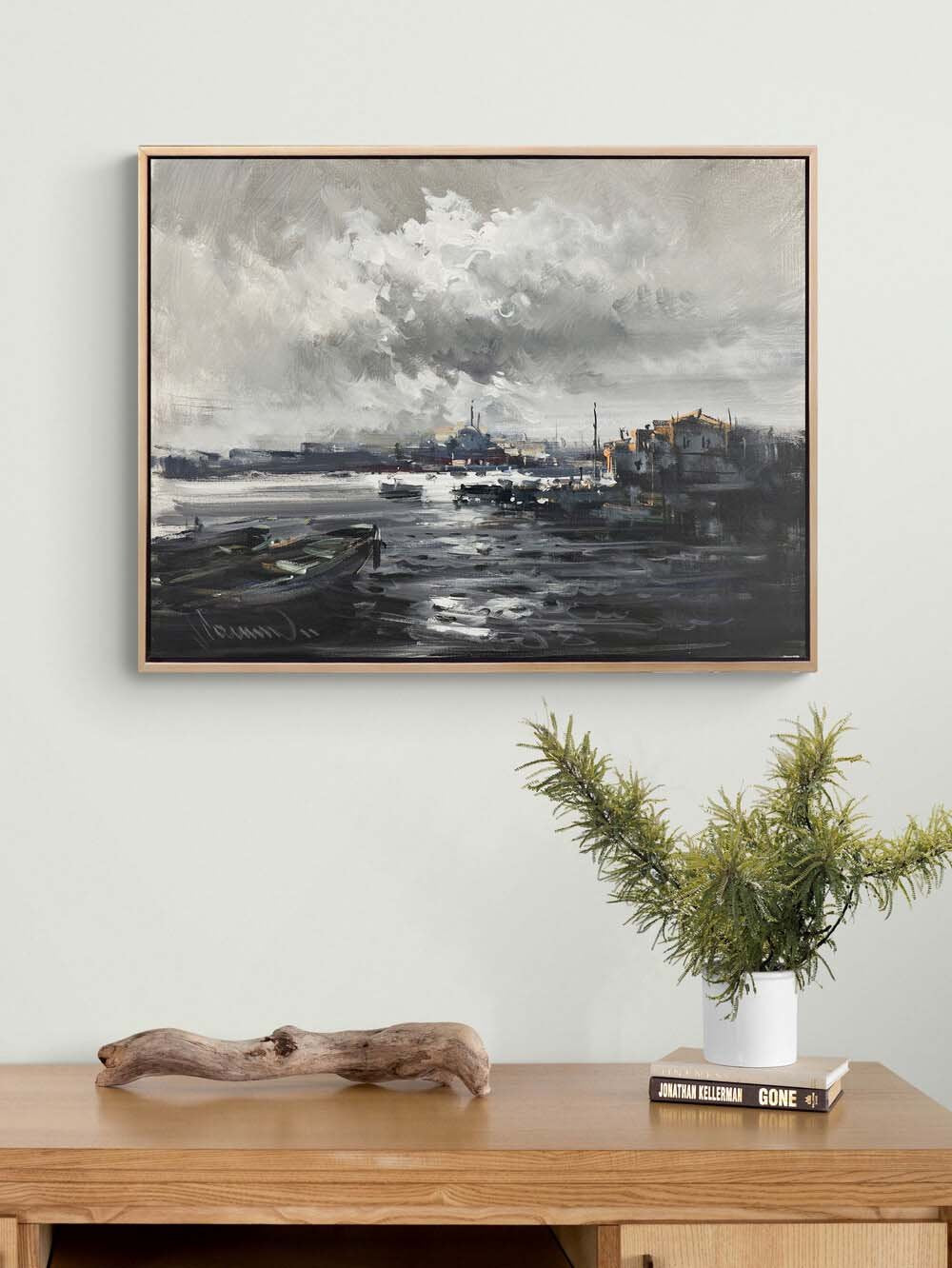 İki Kıtanın Hikayesi Yağlı Boya Tablosu