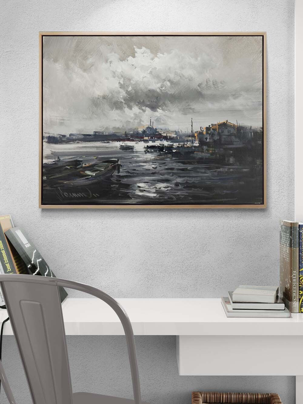 İki Kıtanın Hikayesi Yağlı Boya Tablosu