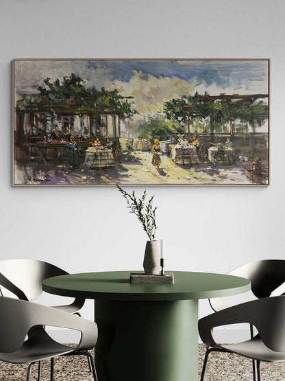 Kahve ve Anılar Yağlı Boya Tablosu