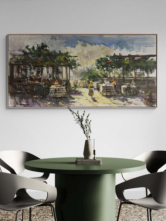 Kahve ve Anılar Yağlı Boya Tablosu