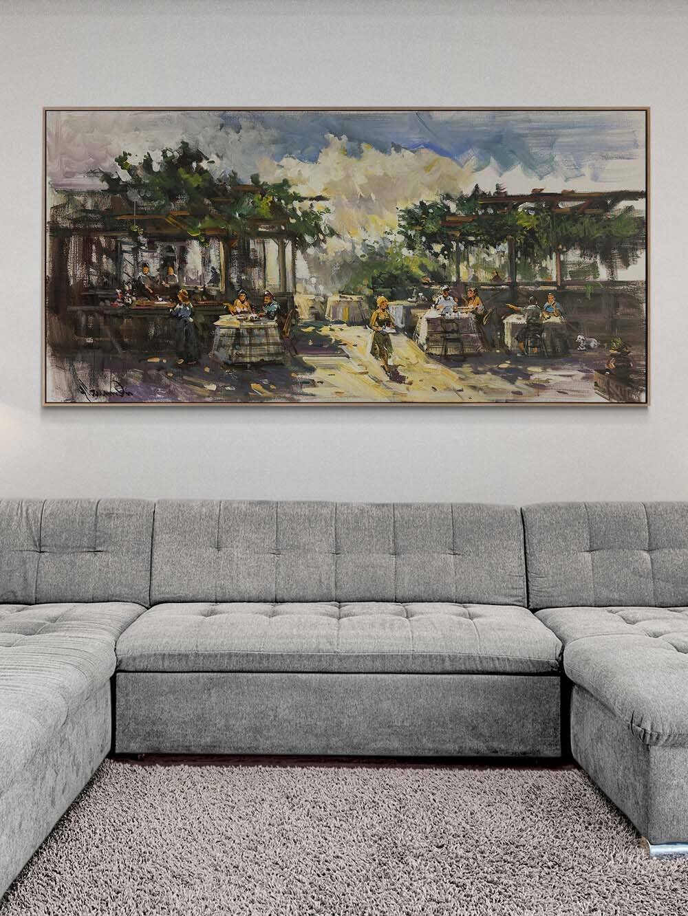 Kahve ve Anılar Yağlı Boya Tablosu