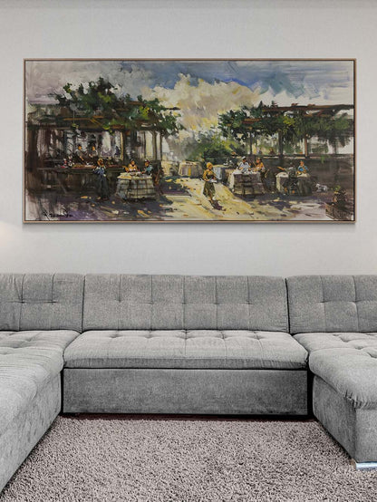 Kahve ve Anılar Yağlı Boya Tablosu