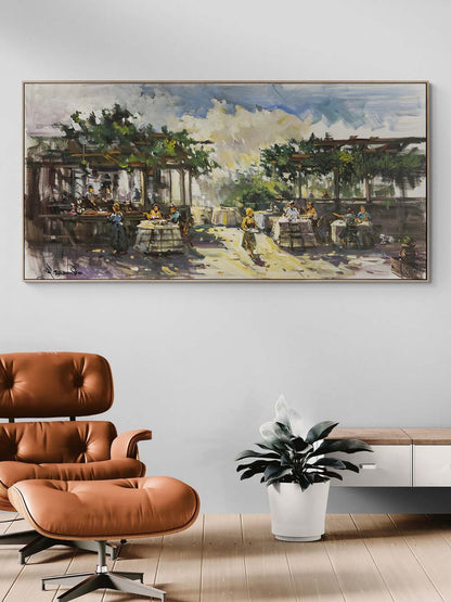 Kahve ve Anılar Yağlı Boya Tablosu