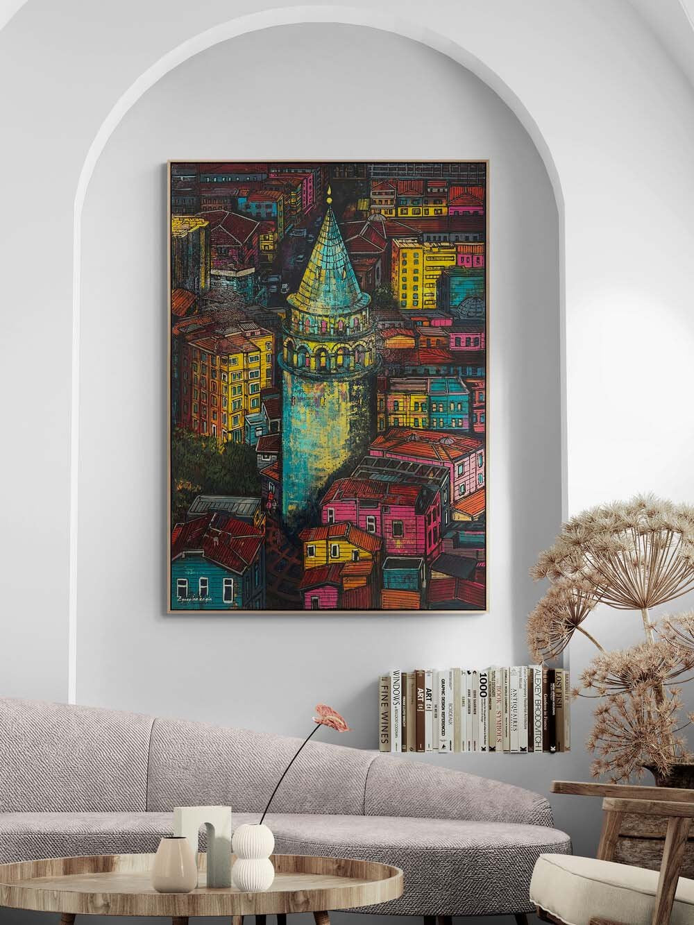 Zaman Yolcusu Galata Yağlı Boya Tablosu