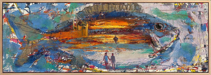 Aşkın İçinde Yüzenler Yağlı Boya Tablosu