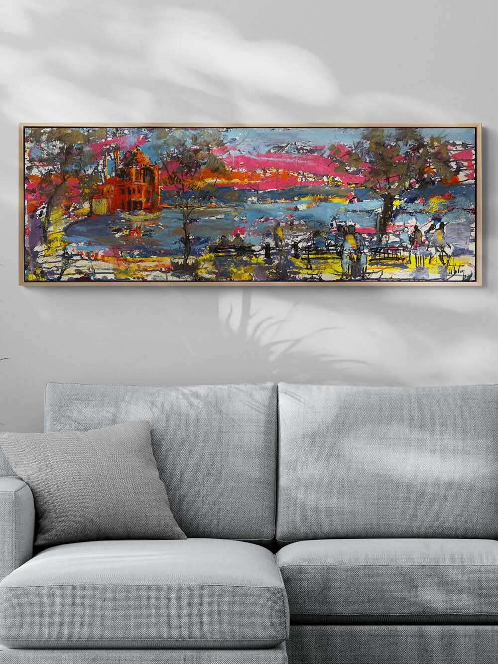 Ortaköy Boğazla Buluşması Yağlı Boya Tablosu