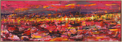 Kırmızının İstanbul Hâli Yağlı Boya Tablosu