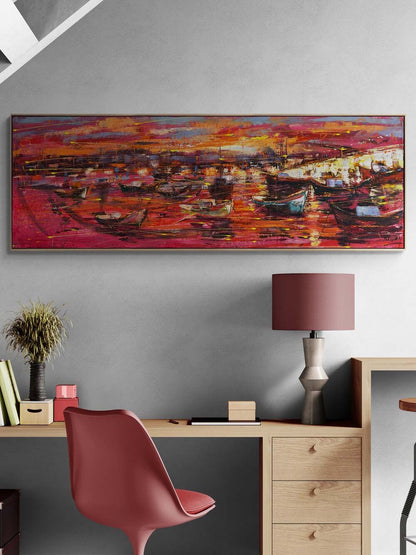 İstanbul Kızılı Yağlı Boya Tablosu