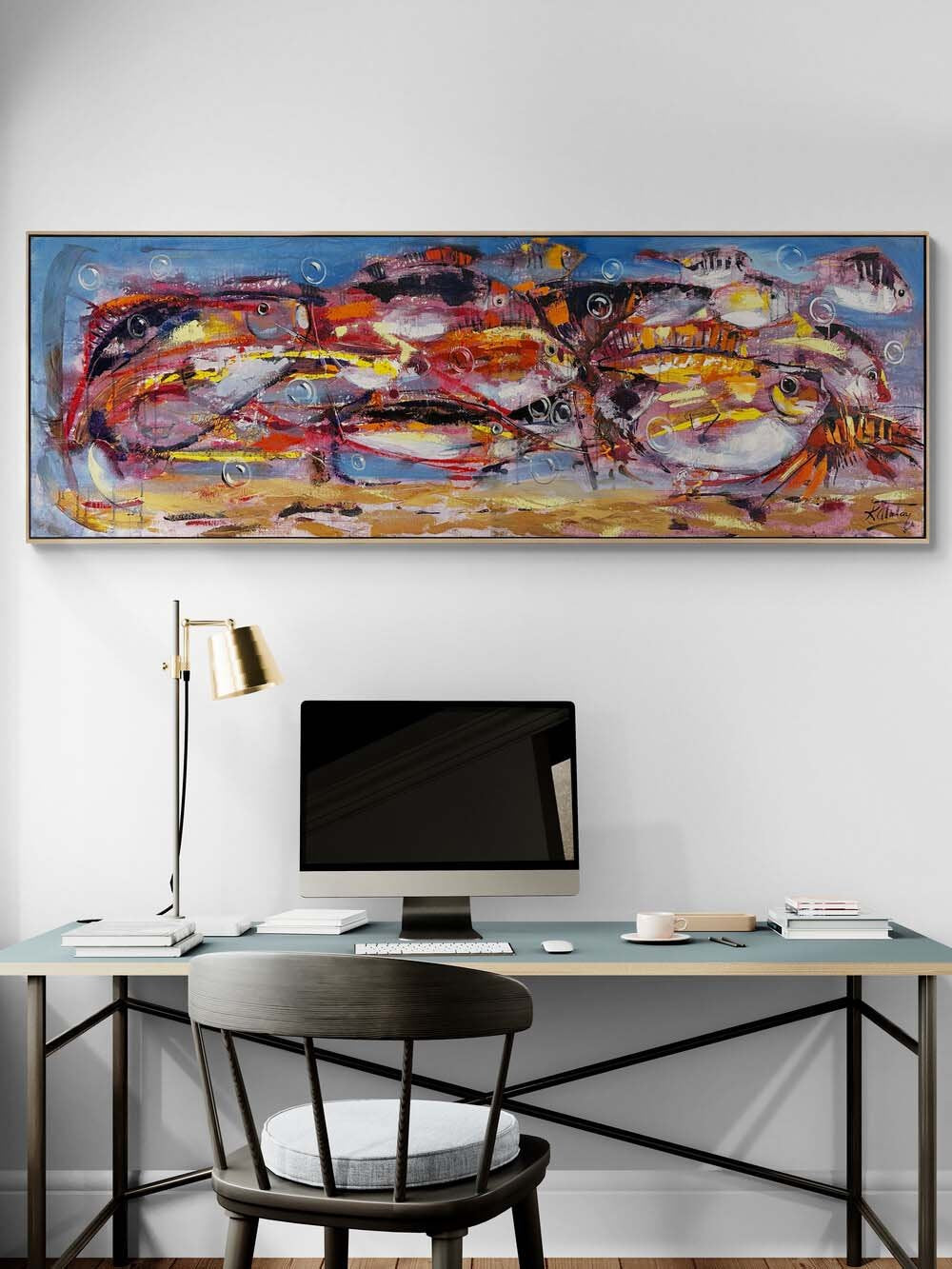 Suyun Sessizliği Yağlı Boya Tablosu