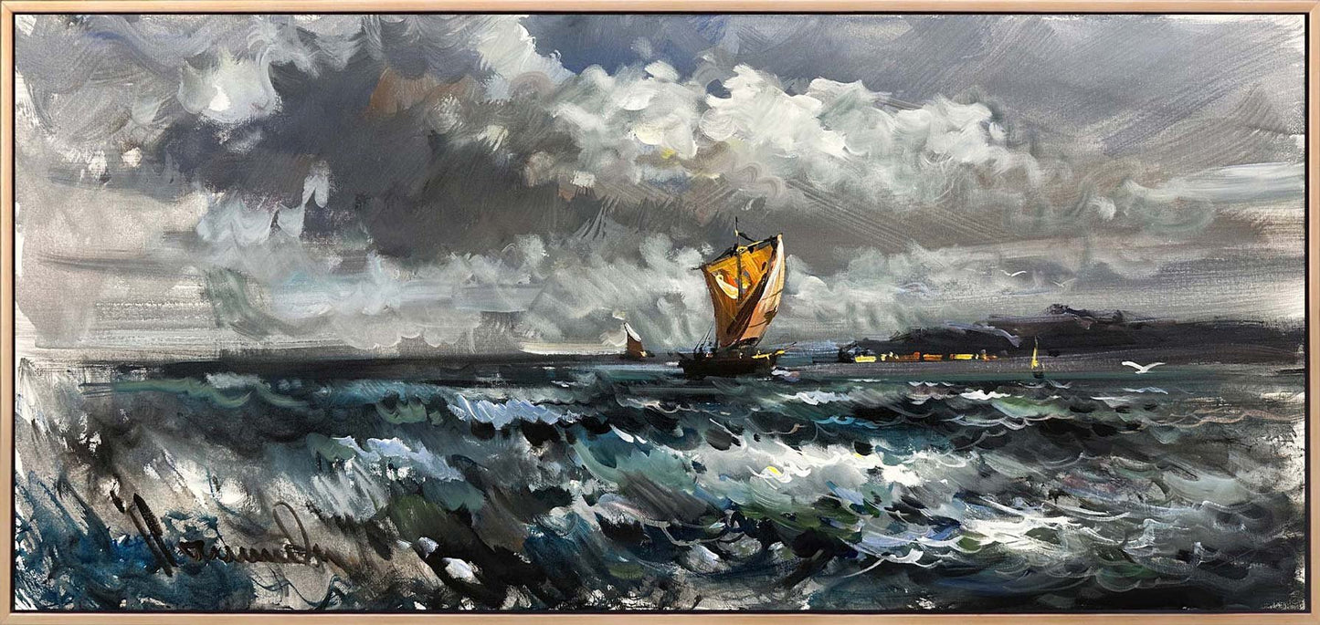 Fırtınaya Karşı Yağlı Boya Tablosu