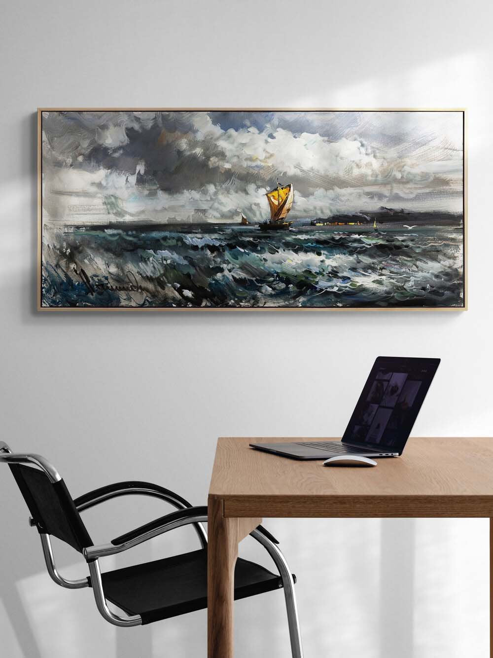 Fırtınaya Karşı Yağlı Boya Tablosu