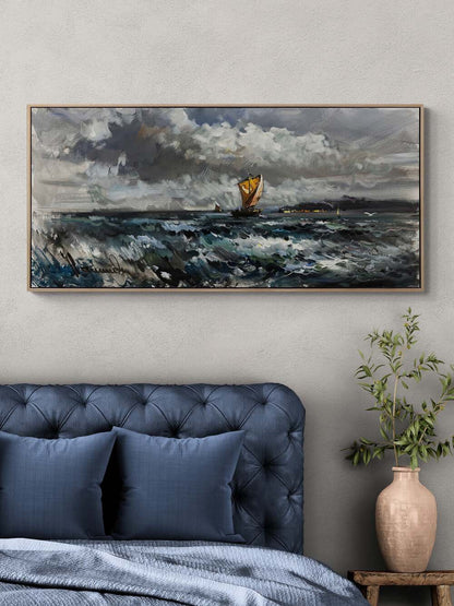 Fırtınaya Karşı Yağlı Boya Tablosu