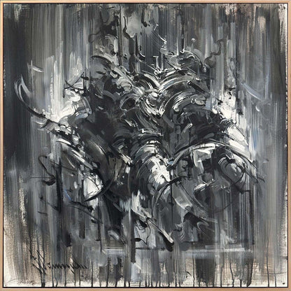 Hareketin Geometrisi Yağlı Boya Tablosu