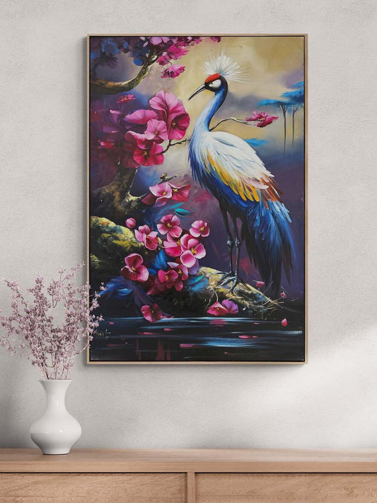 Bir Tavus Kuşunun Rüyası Yağlı Boya Tablosu