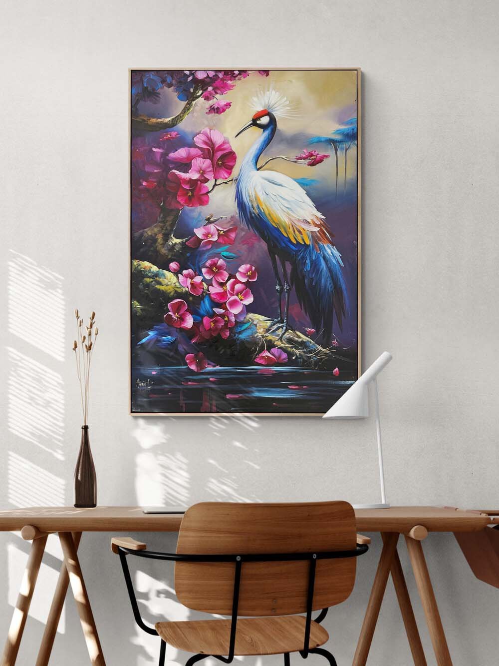 Bir Tavus Kuşunun Rüyası Yağlı Boya Tablosu