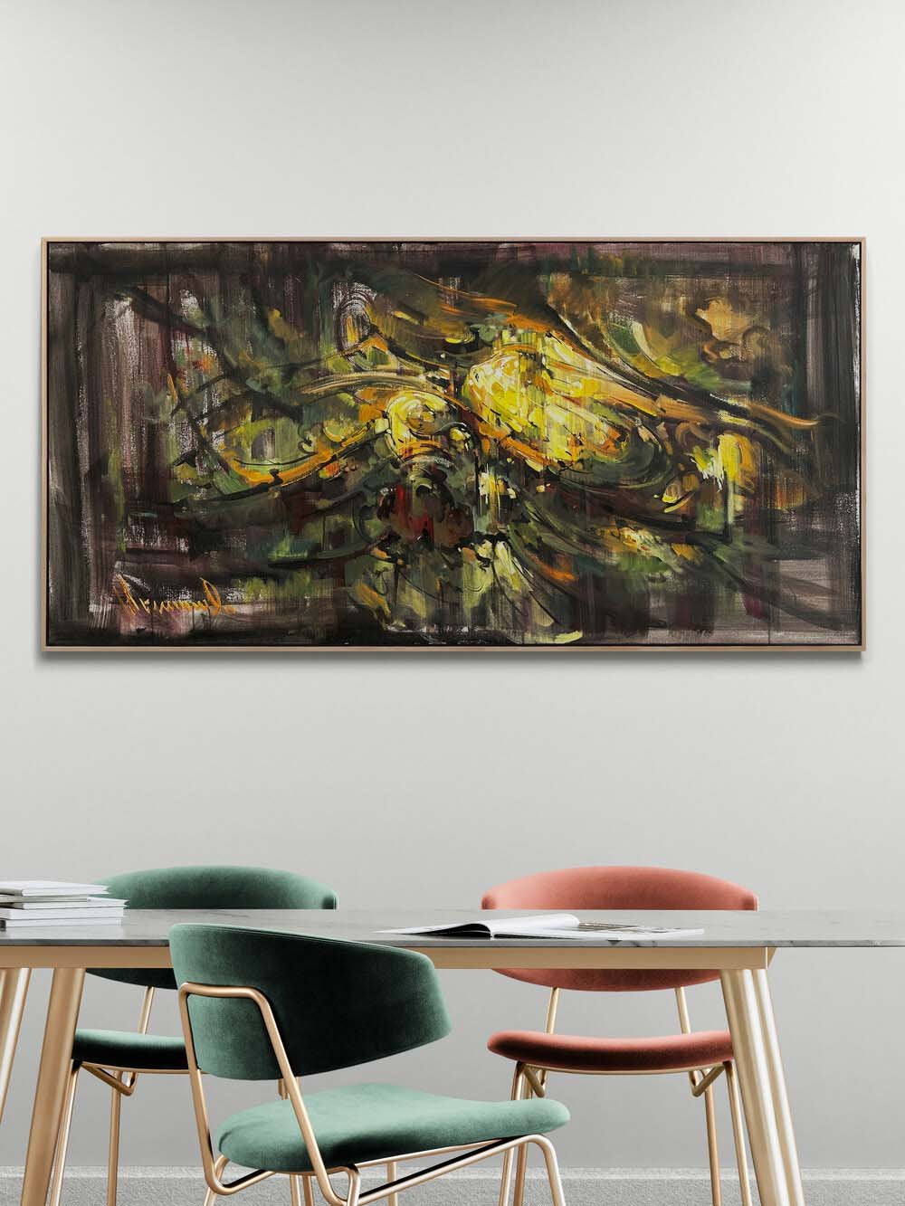 Görünmeyen Dünya Yağlı Boya Tablosu