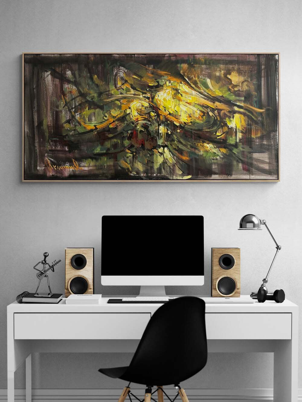 Görünmeyen Dünya Yağlı Boya Tablosu