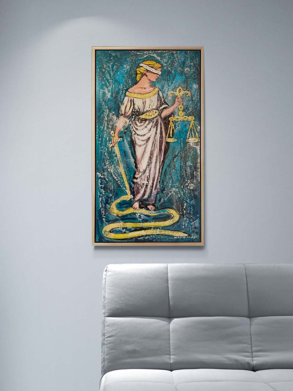 Justitia’nın Terazisi Yağlı Boya Tablosu