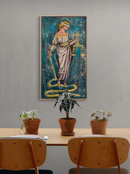 Justitia’nın Terazisi Yağlı Boya Tablosu