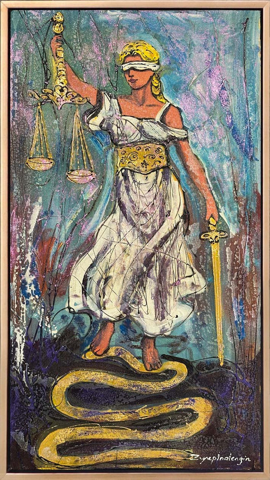 Adaletin Işığı Yağlı Boya Tablosu