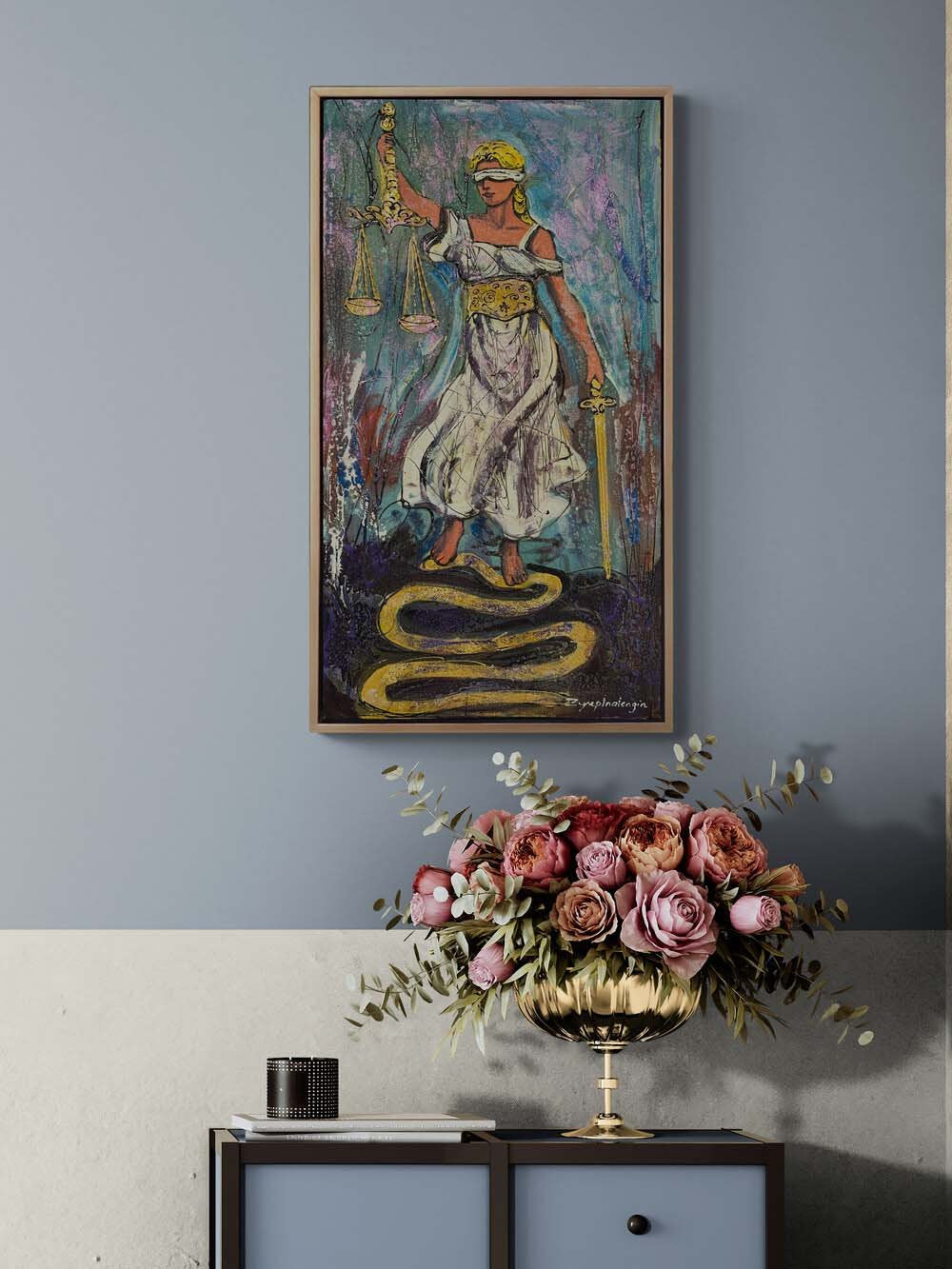 Adaletin Işığı Yağlı Boya Tablosu