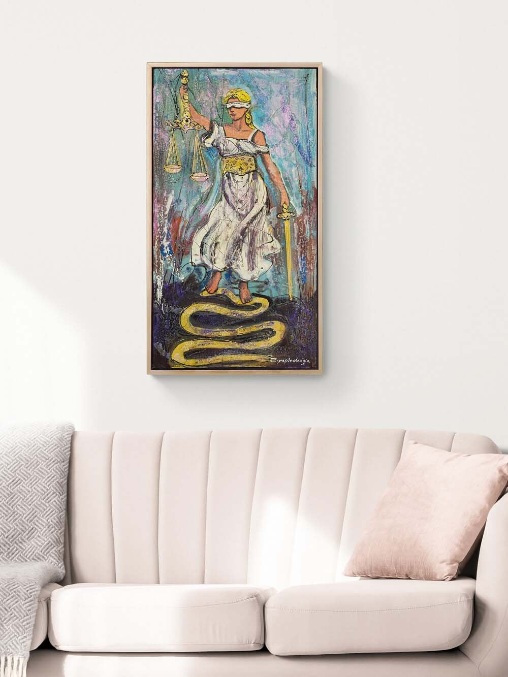 Adaletin Işığı Yağlı Boya Tablosu