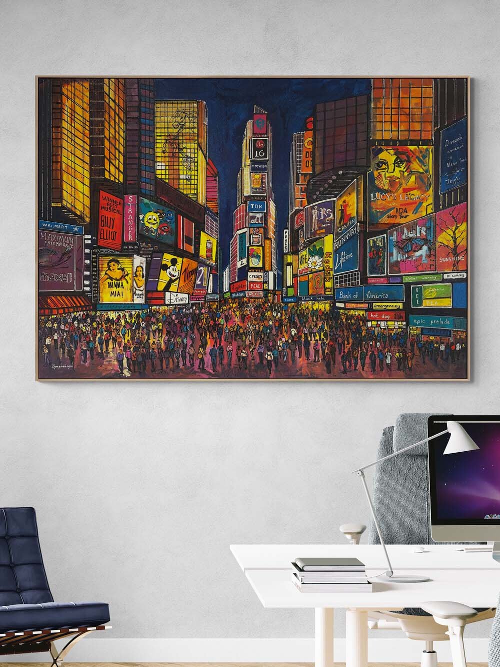 Işığın Nabzı Times Yağlı Boya Tablosu