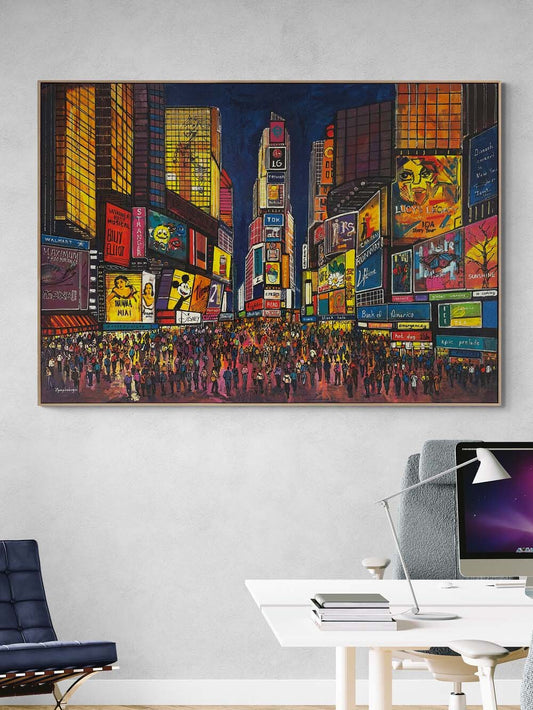 Işığın Nabzı Times Yağlı Boya Tablosu