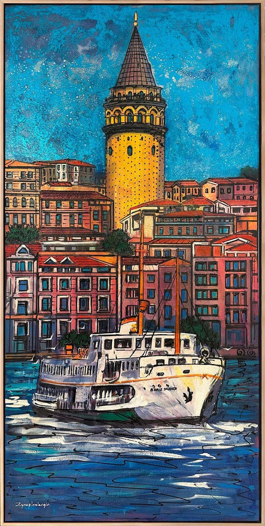 Barış Manço Vapuru İzi Yağlı Boya Tablosu