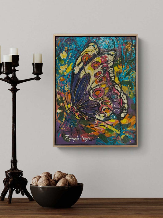 Mor Düşler Yağlı Boya Tablosu