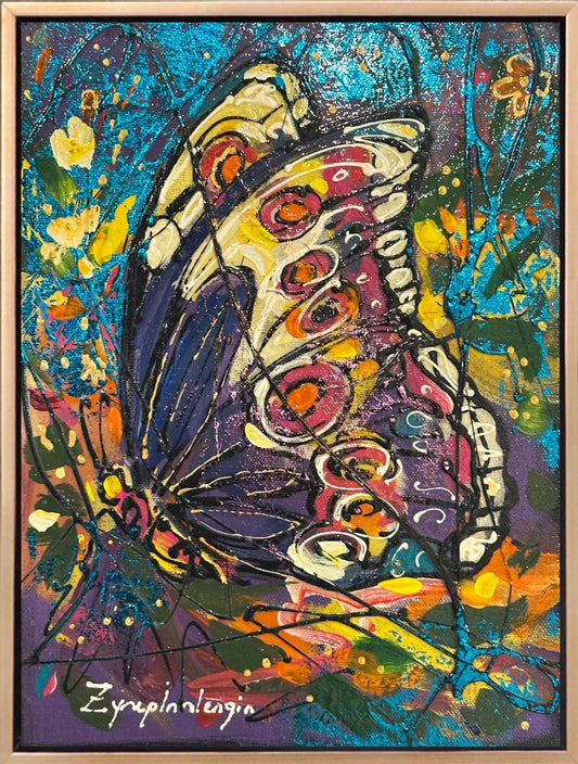 Mor Düşler Yağlı Boya Tablosu