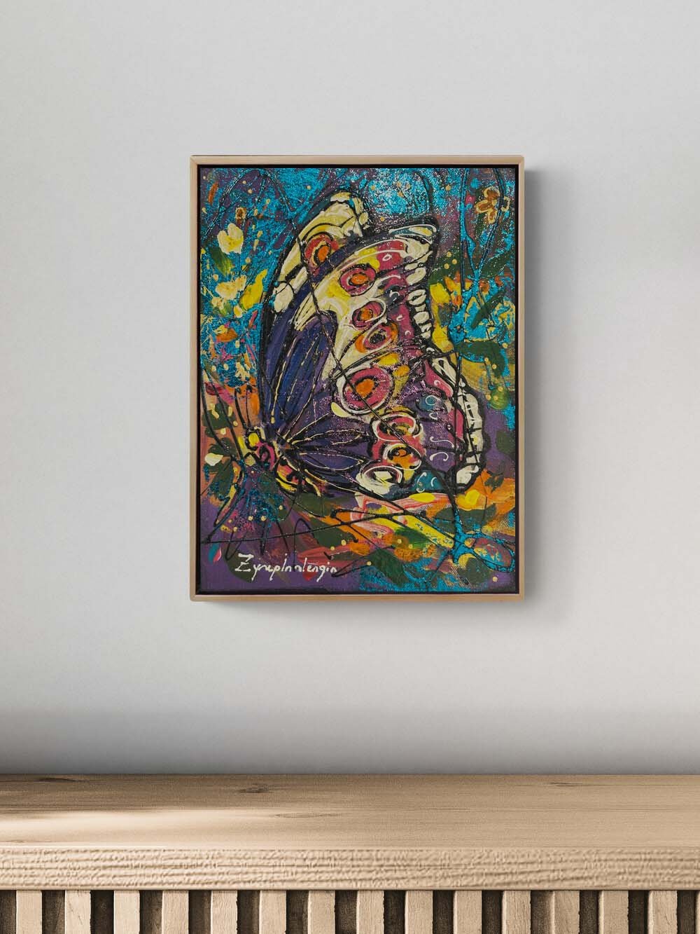 Mor Düşler Yağlı Boya Tablosu