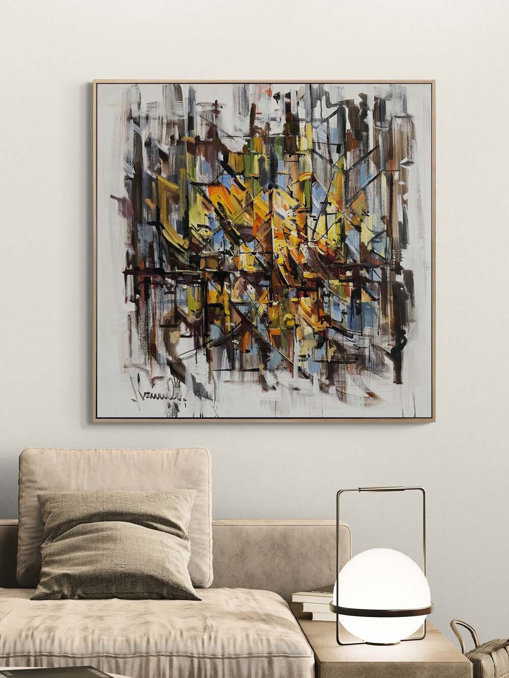 Dönüşümün İzleri Yağlı Boya Tablosu