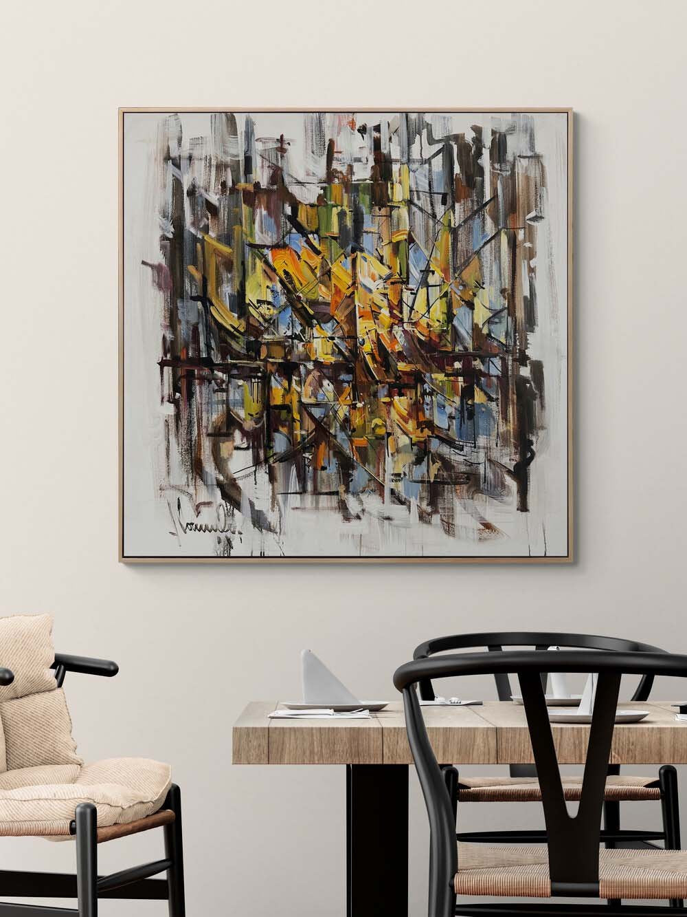 Dönüşümün İzleri Yağlı Boya Tablosu